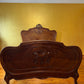 Antique French 19th Century Walnut Double Bed