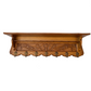 Antique French Carved Detail Oak Coat Rack
