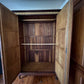 Antique French Walnut Two Mirror Door Armoire 
