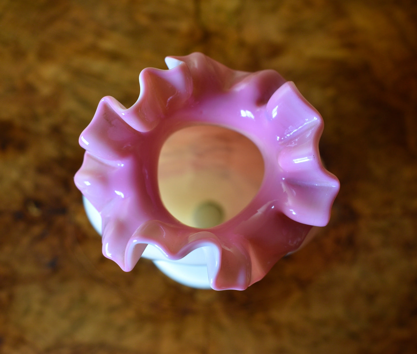 Antique Hand Painted Floral Vase 