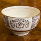 Antique Johnson Bros Victorian Gold Print Sugar Bowl