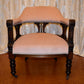 Antique Kauri Pine Pink Tub Chair