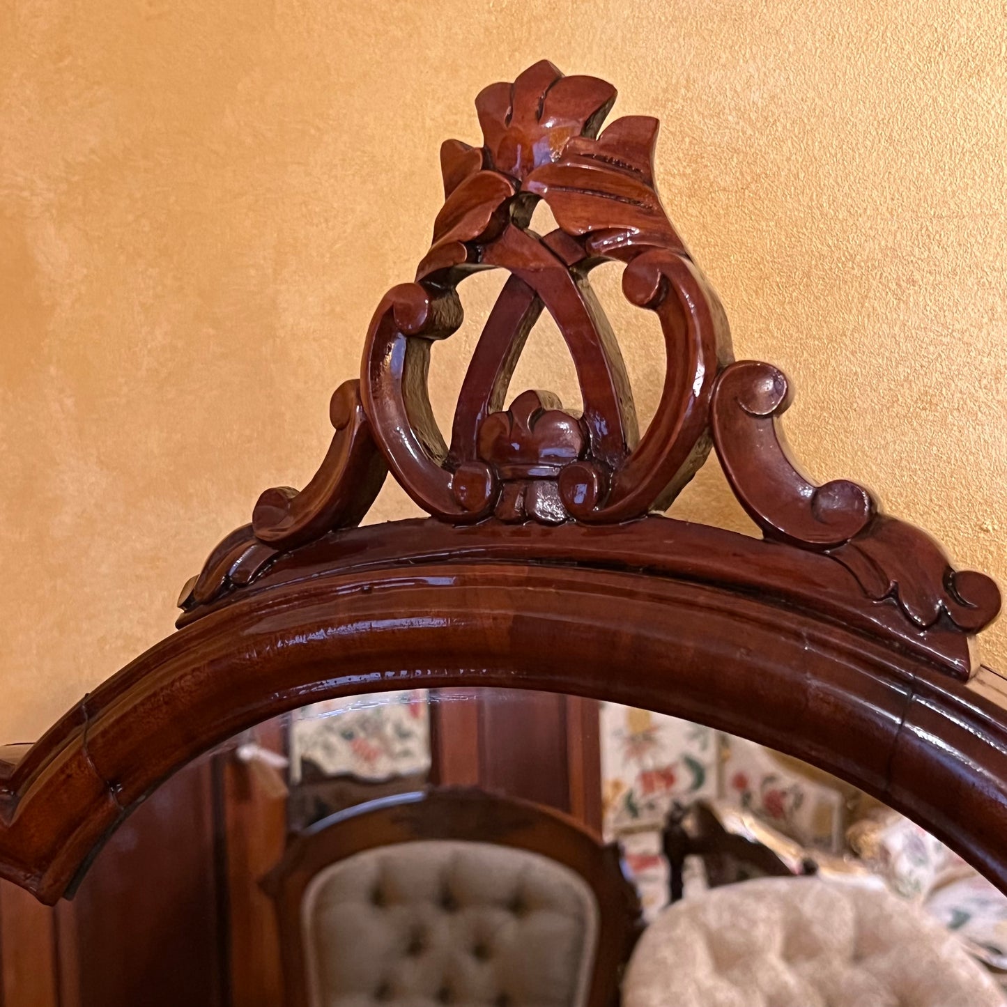 Antique Mahogany Dressing Table Drawers