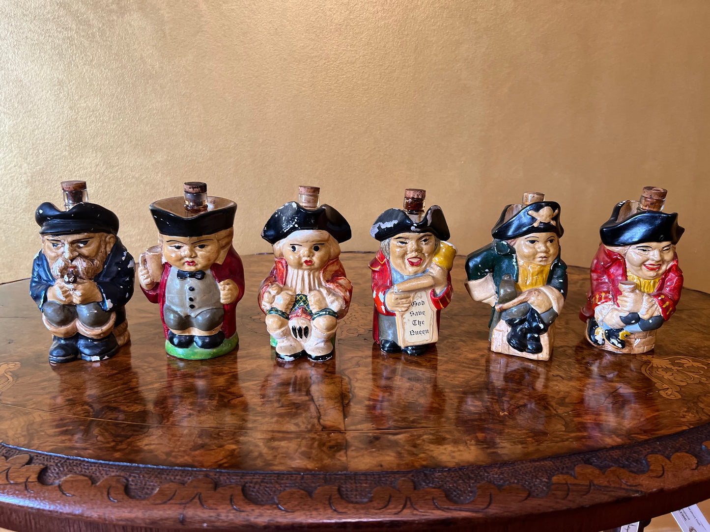 Antique Marshall Taplow Whitehall Distillery Six Figurines
