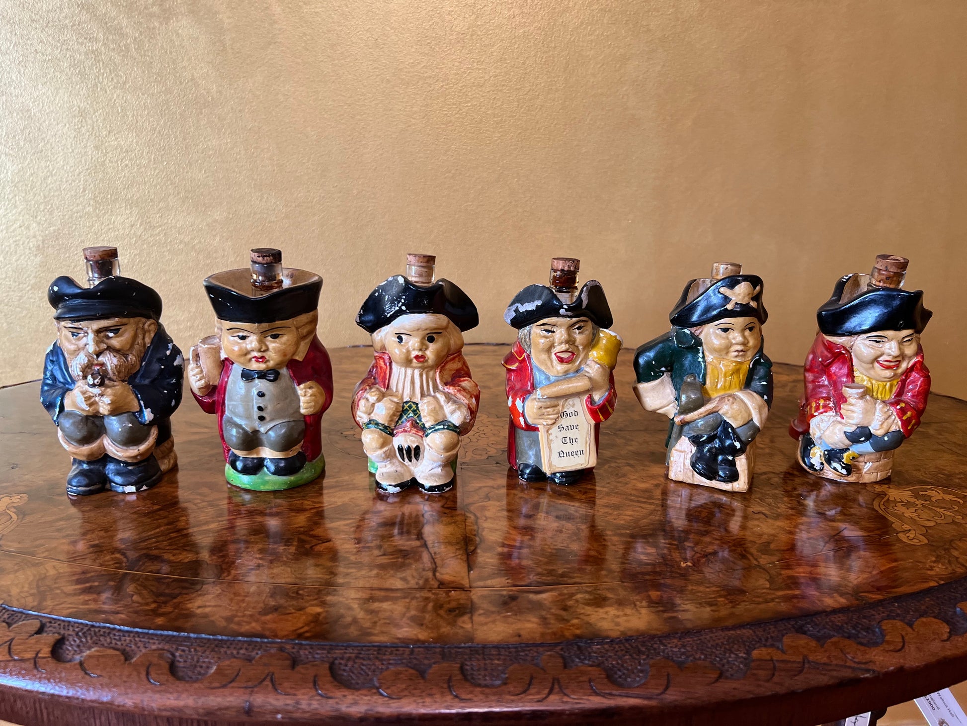 Antique Marshall Taplow Whitehall Distillery Six Figurines