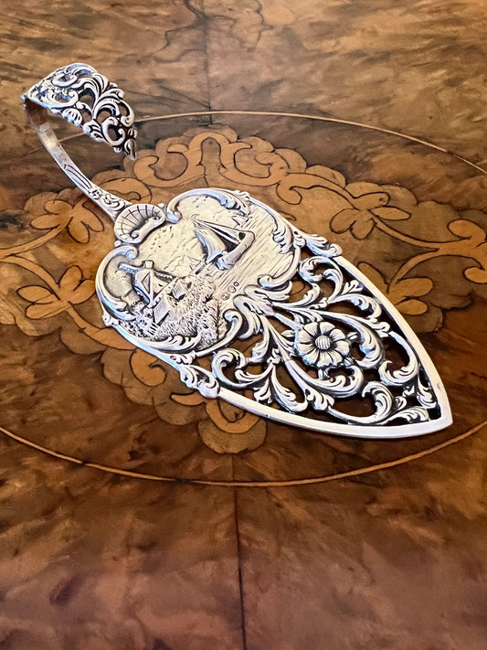 Antique Silver Sailors Serving Utensil