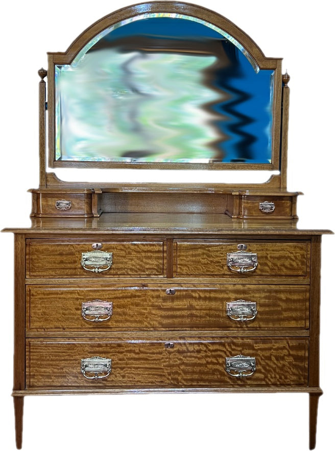 Antique Tasmanian Oak Dressing Table