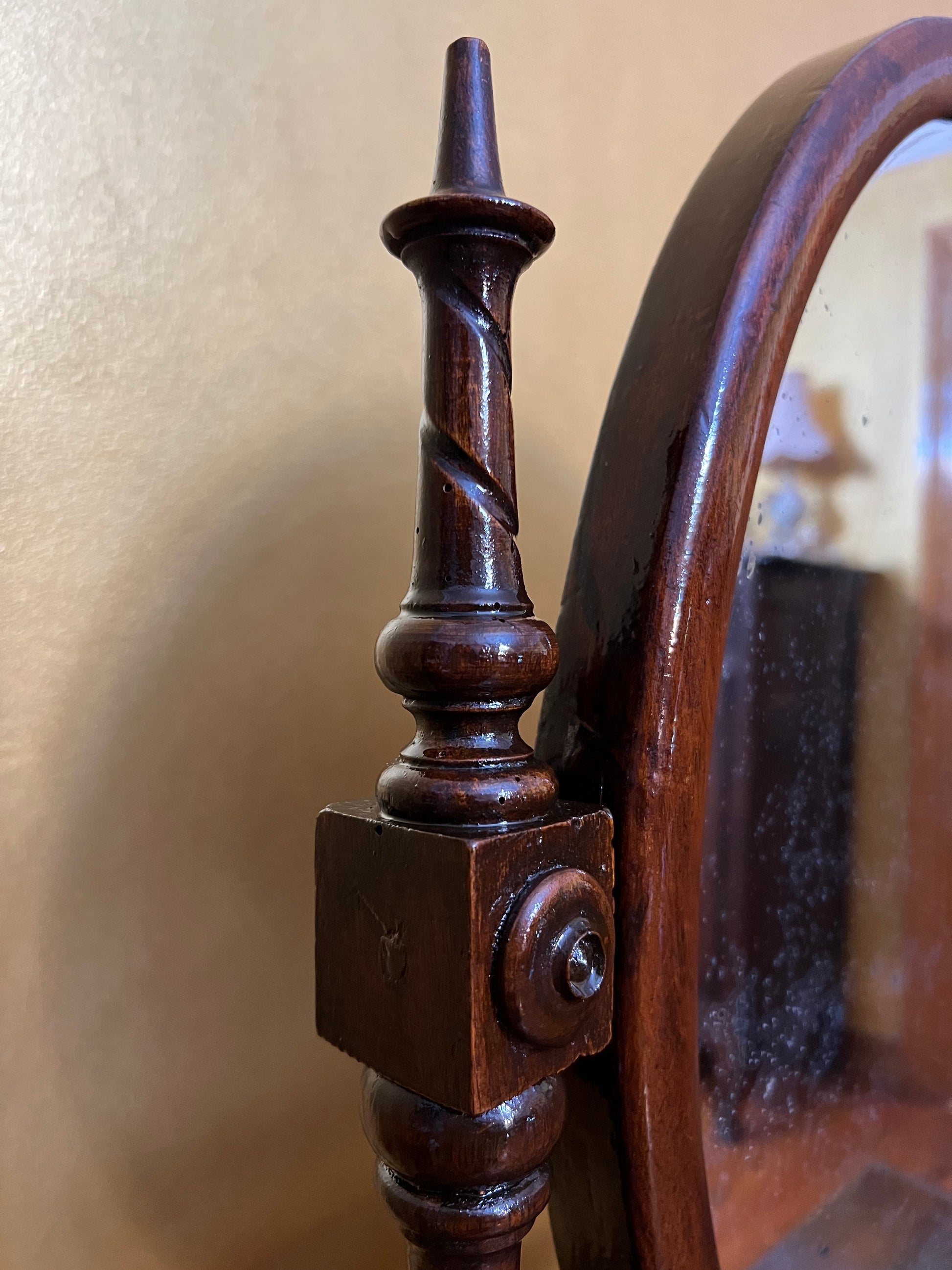 Antique Victorian Mahogany Mirror