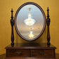 Antique Victorian Mahogany Two Drawer Toilet Mirror