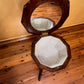 Antique Walnut Sewing Box Table 