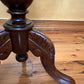 Antique Walnut Sewing Box Table With Mirror 