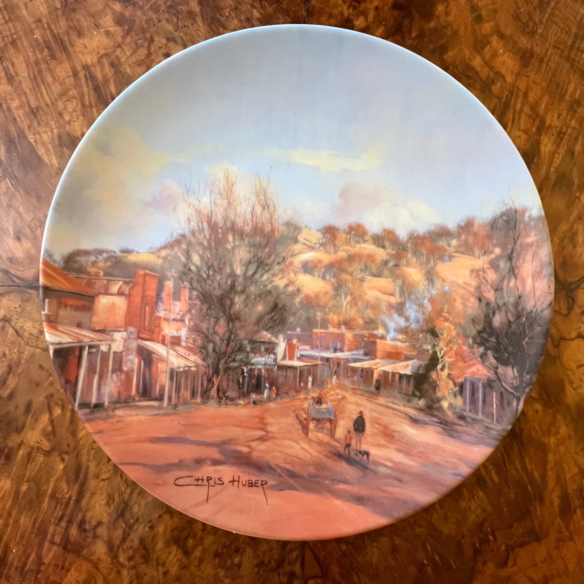Bendigo Pottery Heritage Town Maldon Plate