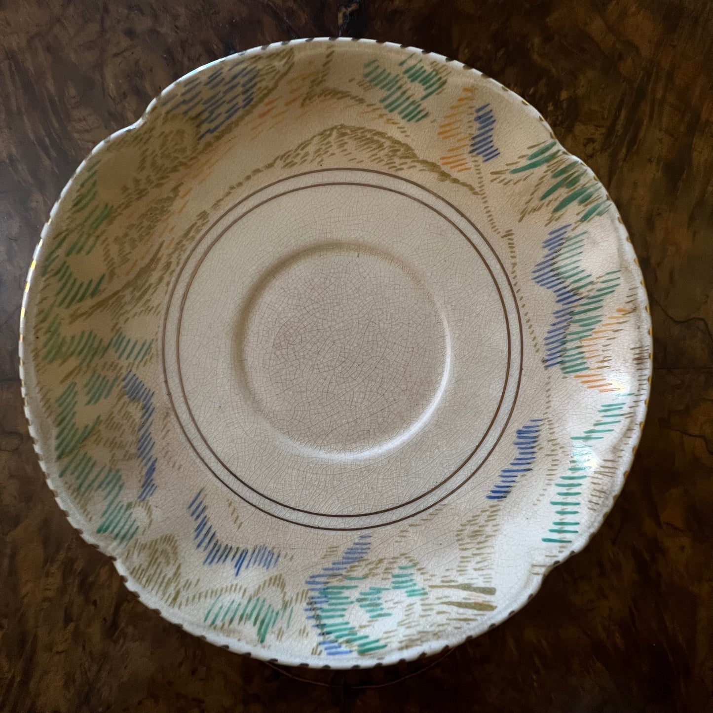 Vintage Burleigh Ware Tudor Larger Saucer