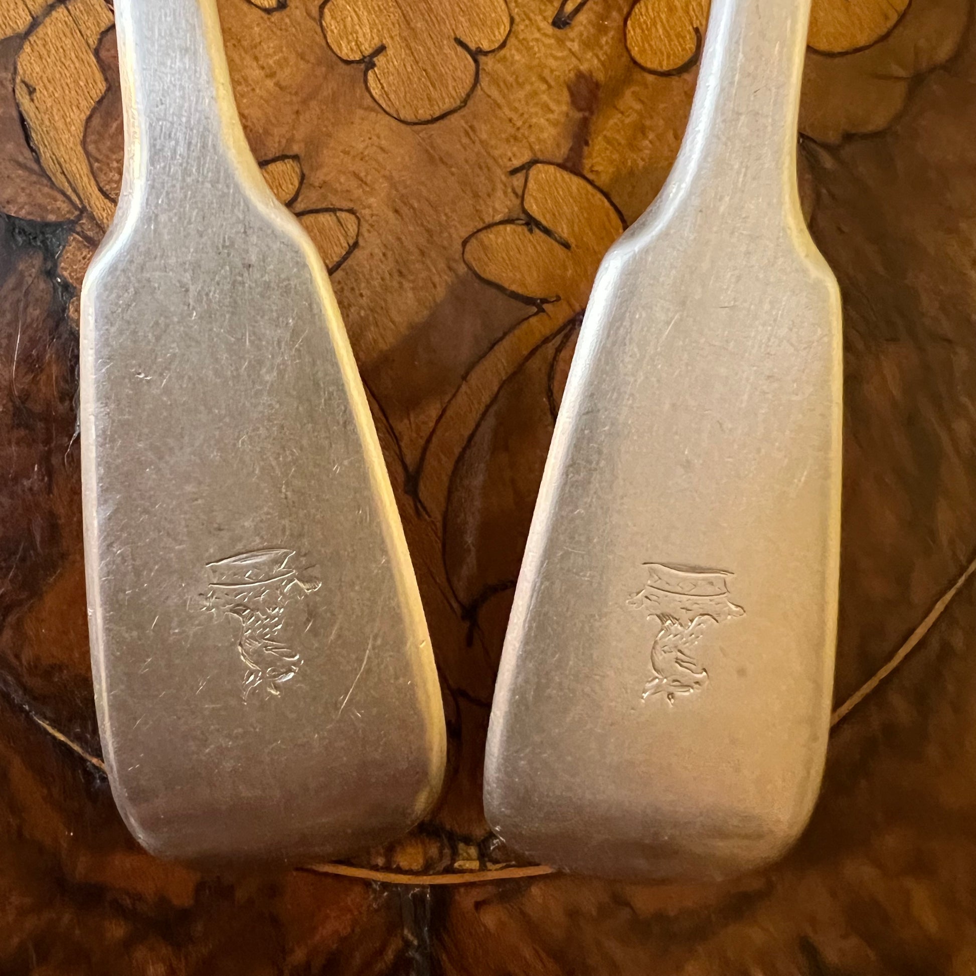 Birmingham Sterling Silver Small Ladles Pair