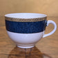 Burleigh Balmoral Navy Gold Tea Cup & Saucer 
