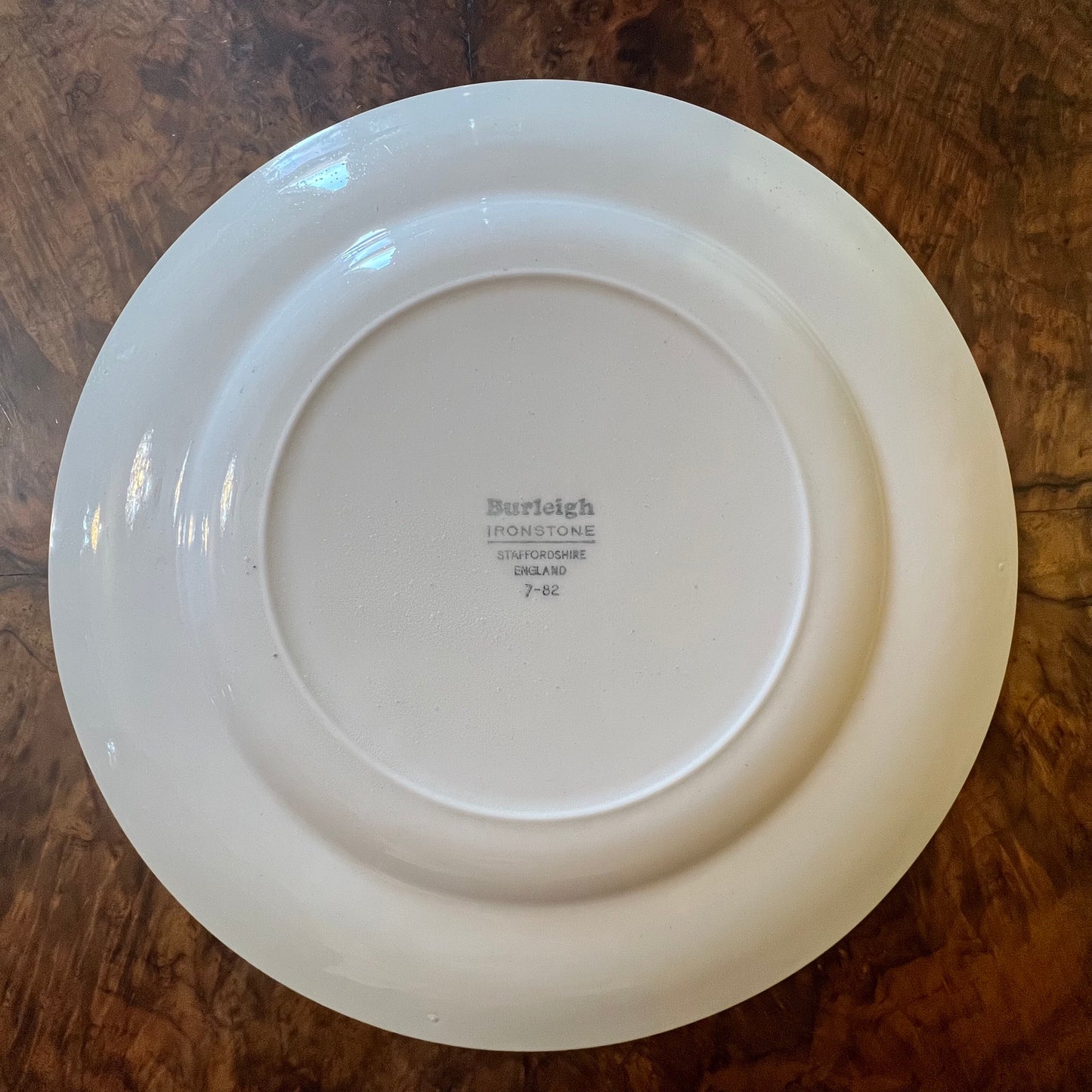 Burleigh Ironstone Staffordshire Printed Plate