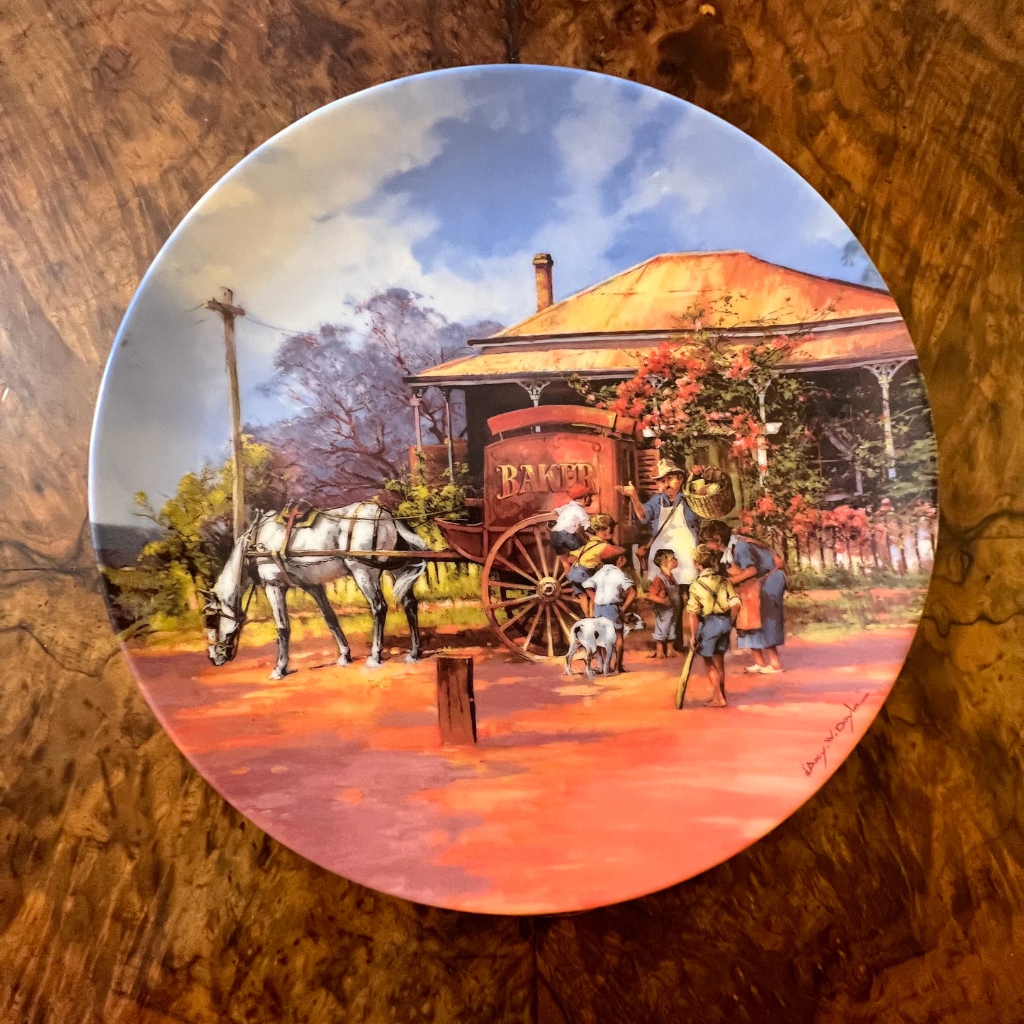 Bygone Trades The Baker Collectors Plate