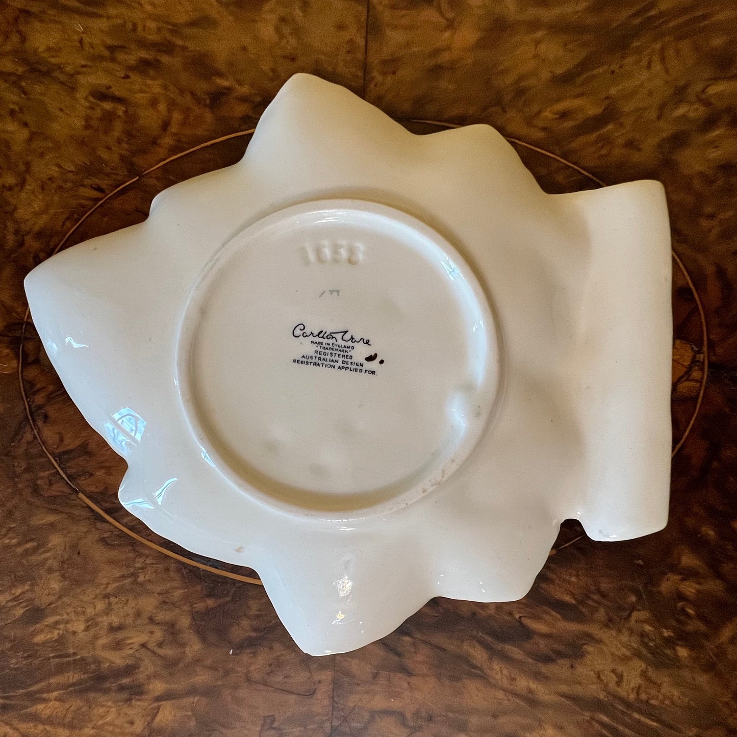 Carlton Ware Black Currant Leaf Dish