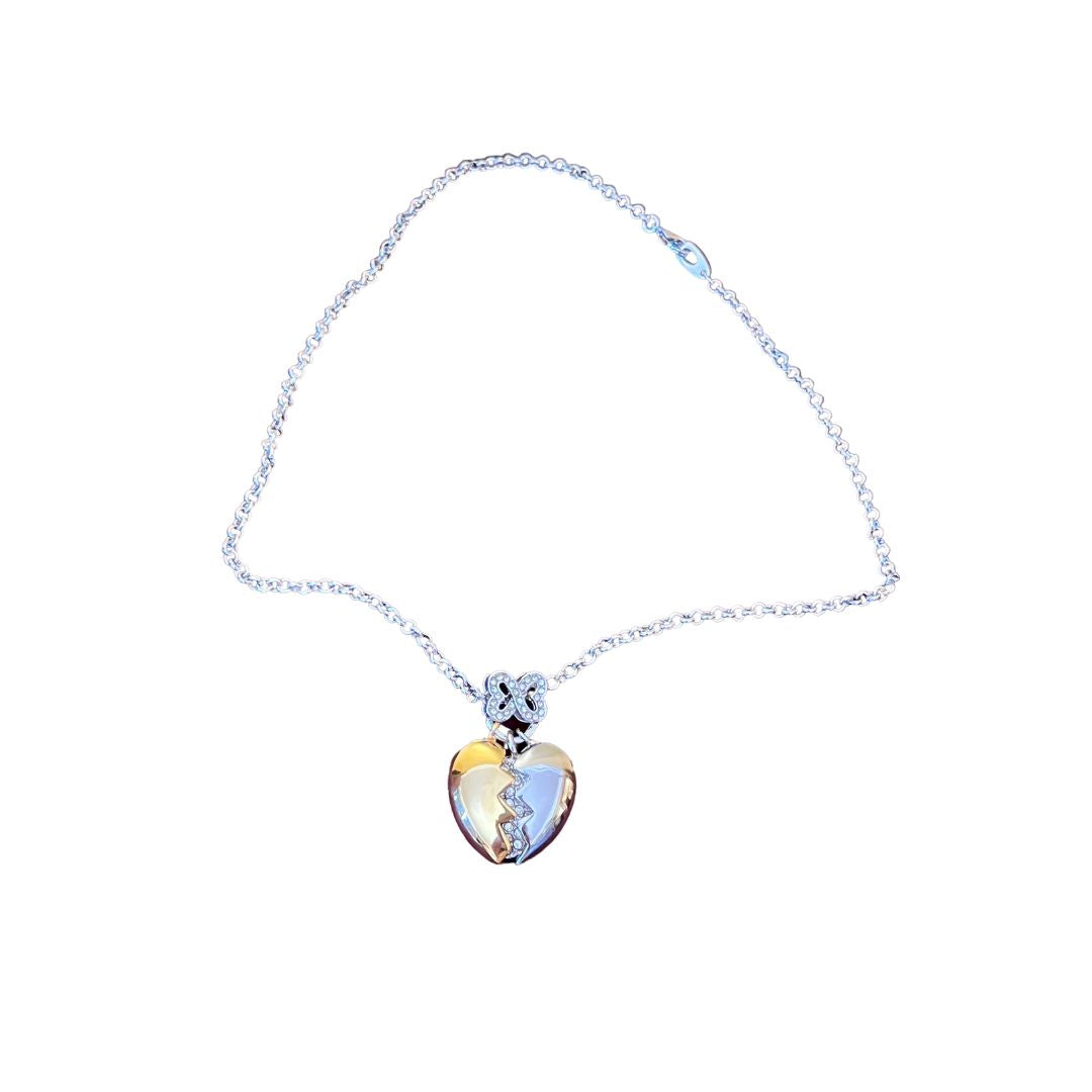 Costume Diamonti Heart Necklace