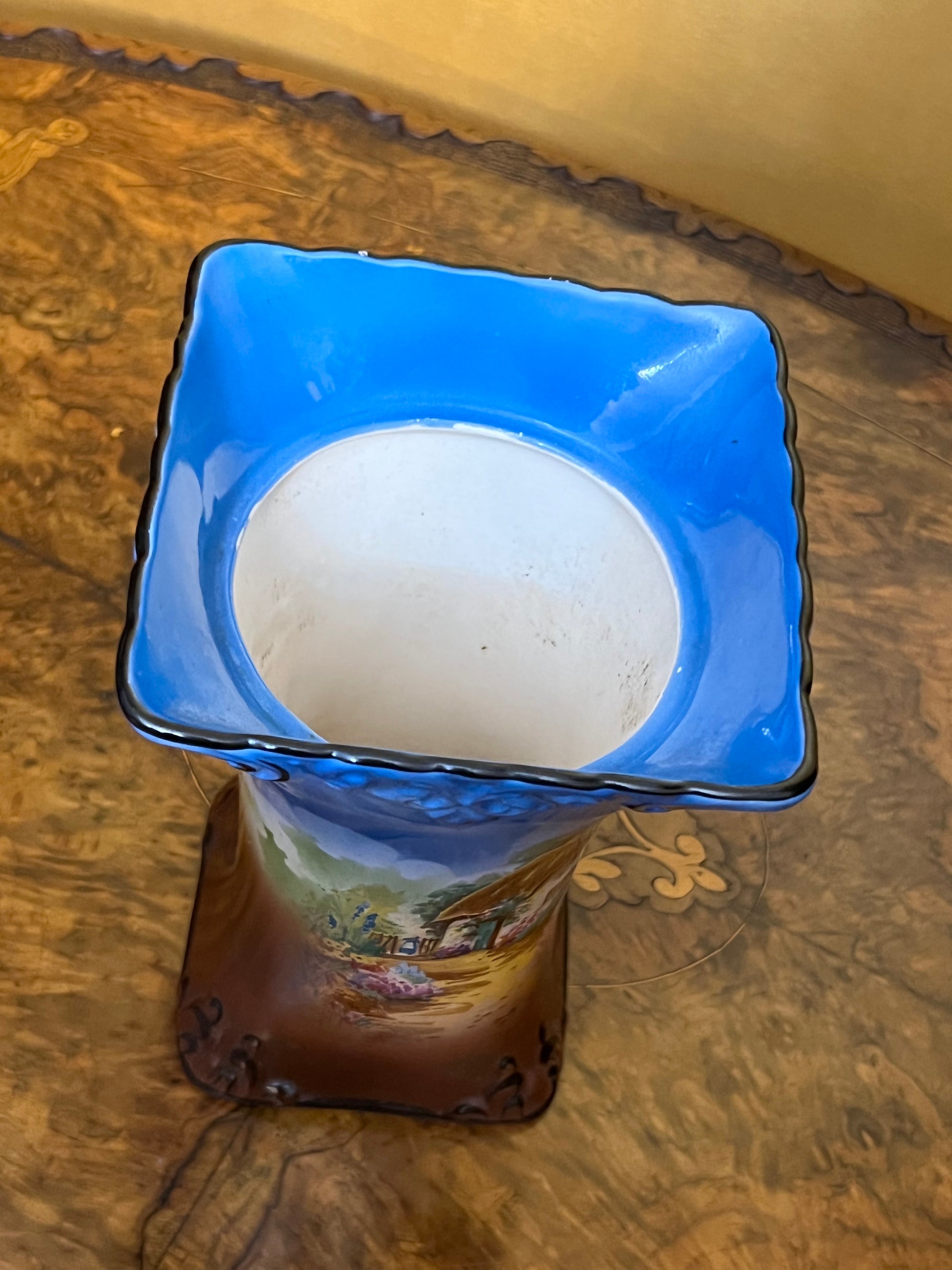 Cottage Blue Print Vase