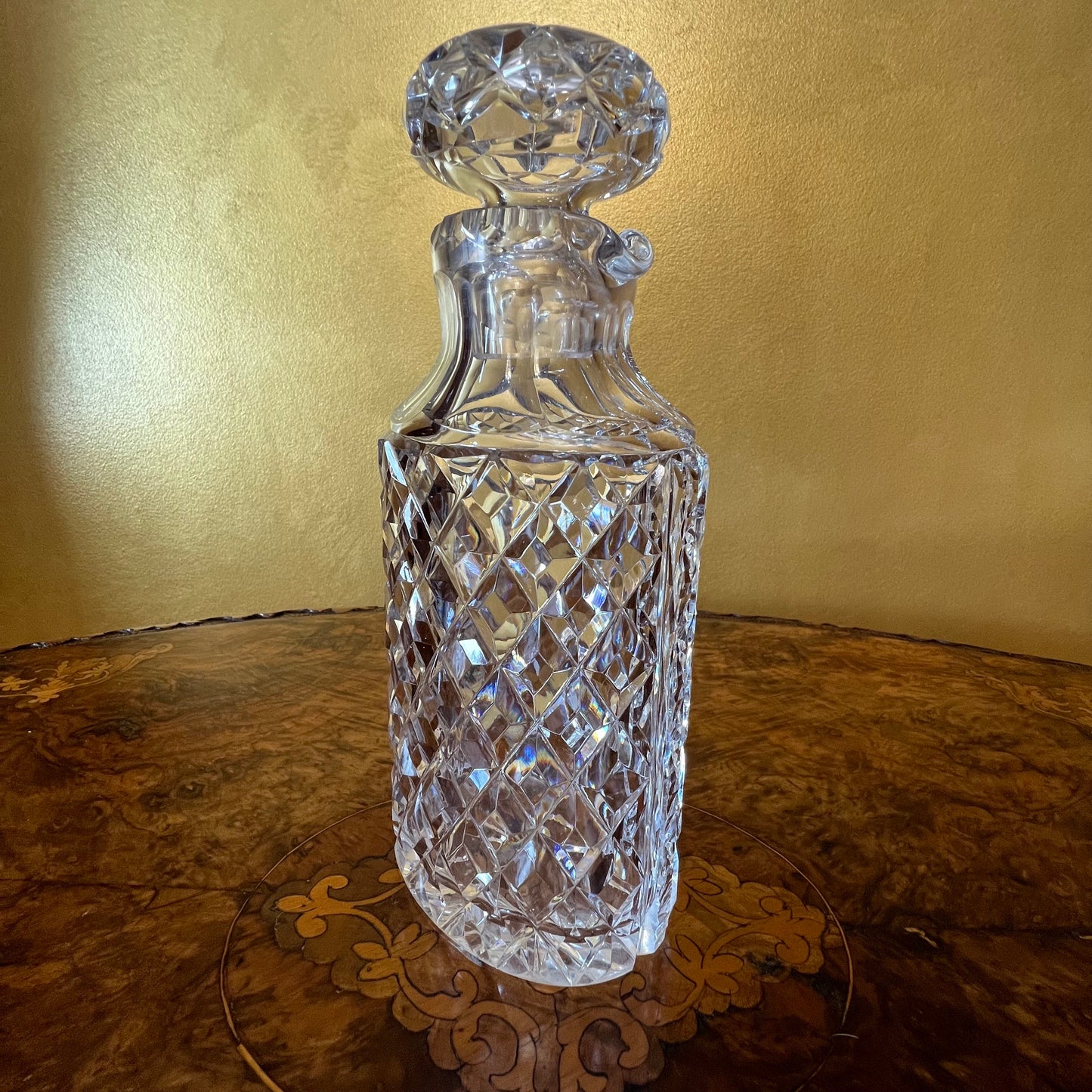 Crystal Diamond Cut Decanter