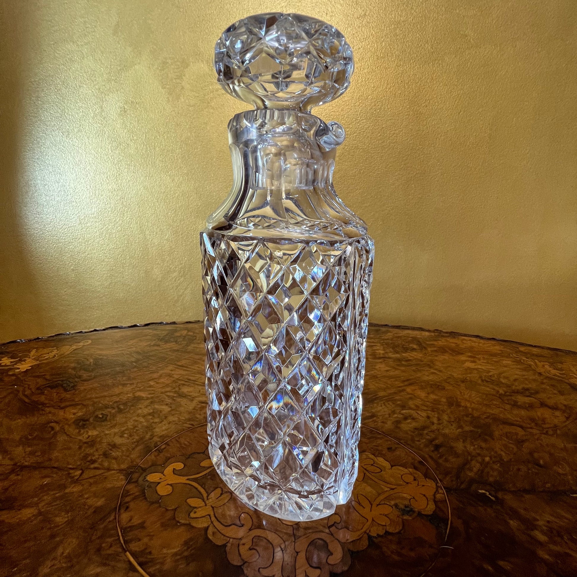 Crystal Diamond Cut Decanter