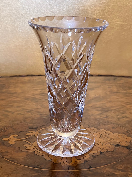 Vintage Crystal Cut Small Vase