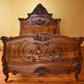Antique French Detailed Carved Bed