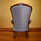 Antique Grandfather Silver Chair