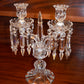 Vintage French Baccarat Early Zenith Model Crystal Double Candlestick Holder
