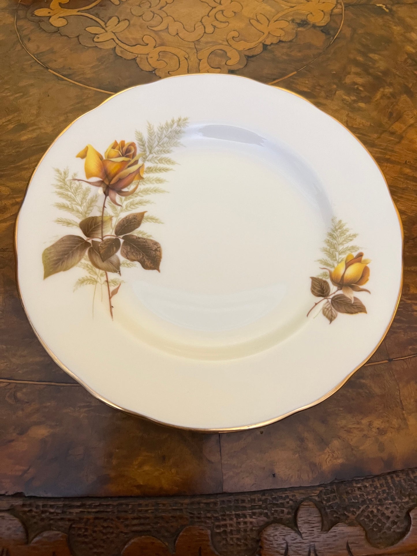 Duchess Yellow Rose Print Side Plate 