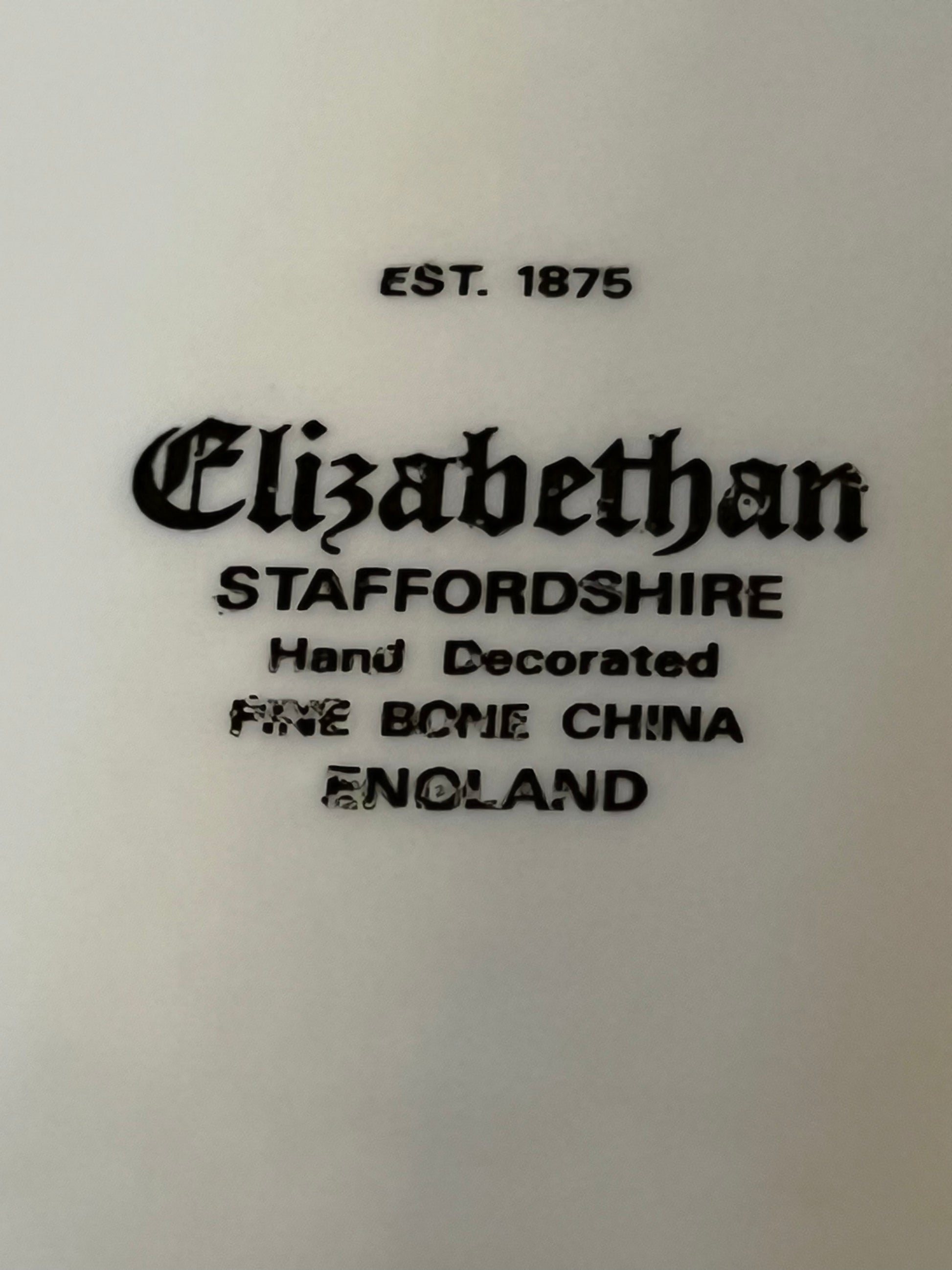 Elizabethan Staffordshire Pink Rose Plate 