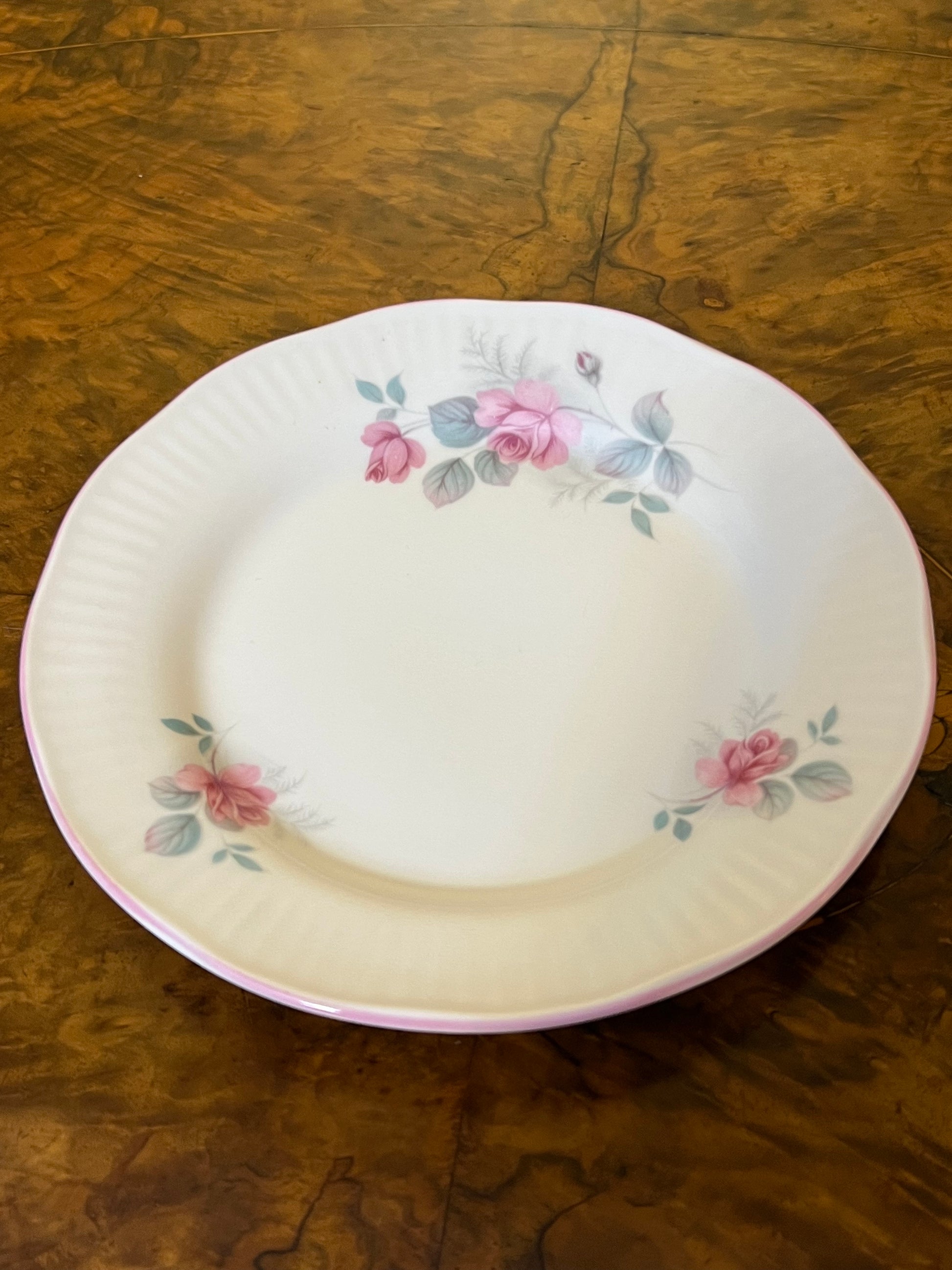 Elizabethan Staffordshire Pink Rose Side Plate 