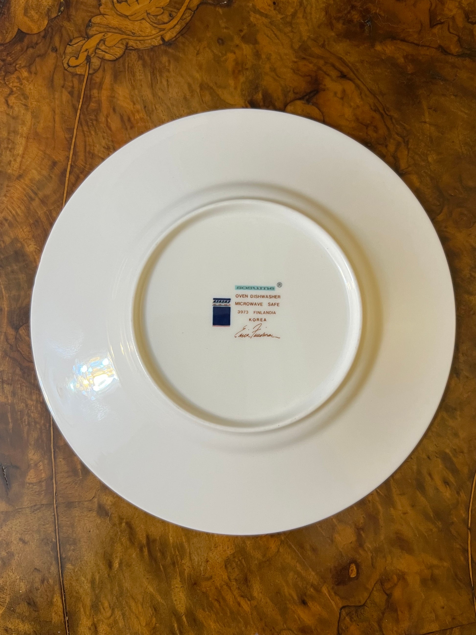 Finlandia Designed By Erica Friedman Saucer Plate
