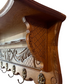 French Carved Detail Oak Coat Hat Rack