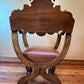 French Leather & Oak Armchair