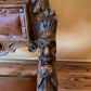 French Leather & Oak Dragon Armchair