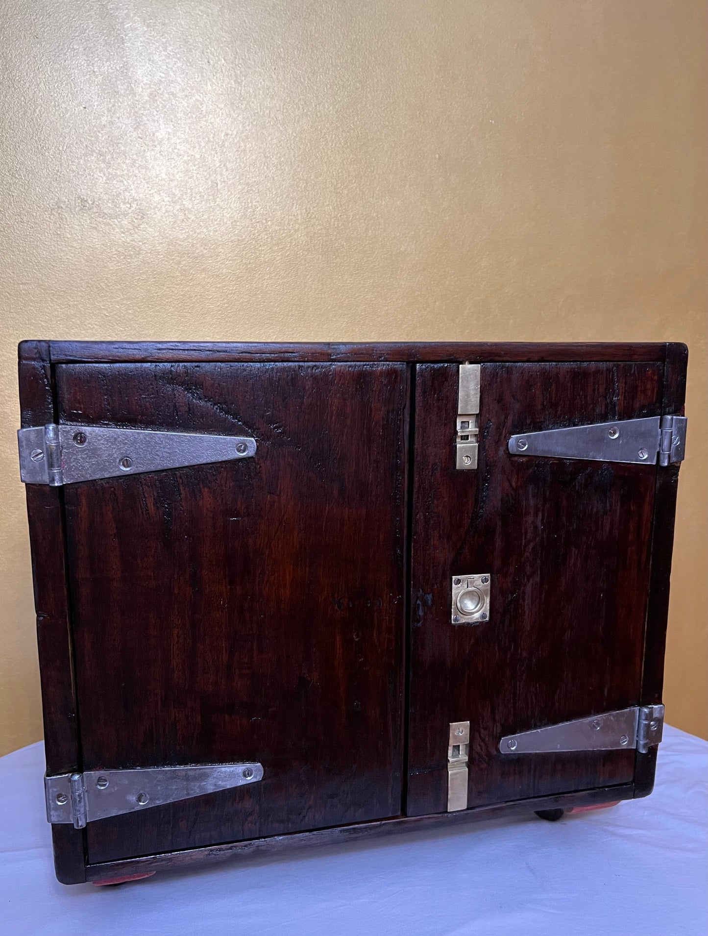 Fruitwood Two Door Compartment Cupboard