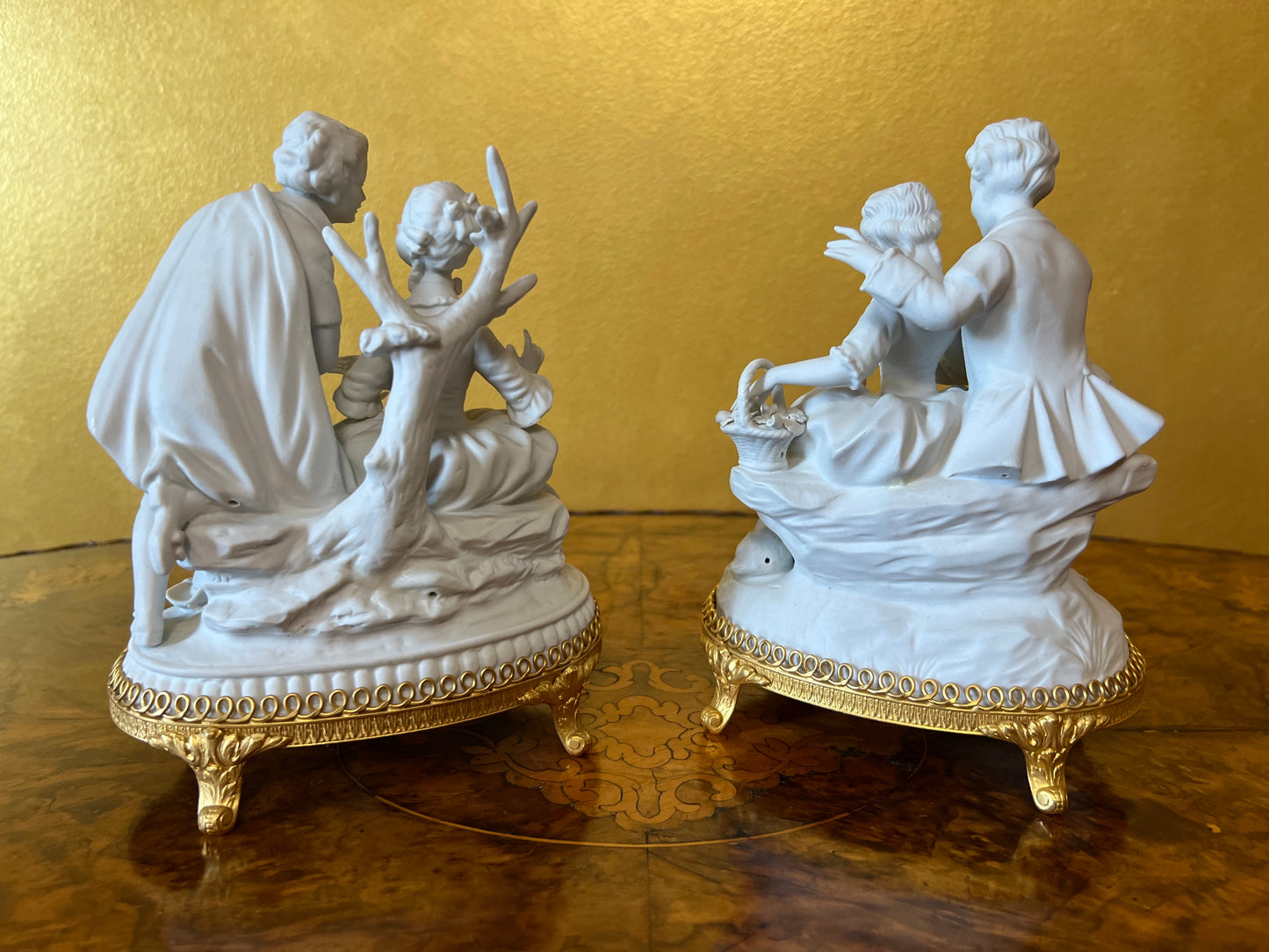 Germany Unterweissbach Bisque Porcelain of Women & Man