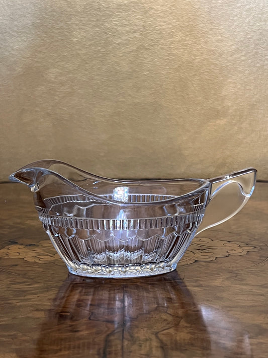 Vintage Glass Gravy Boat