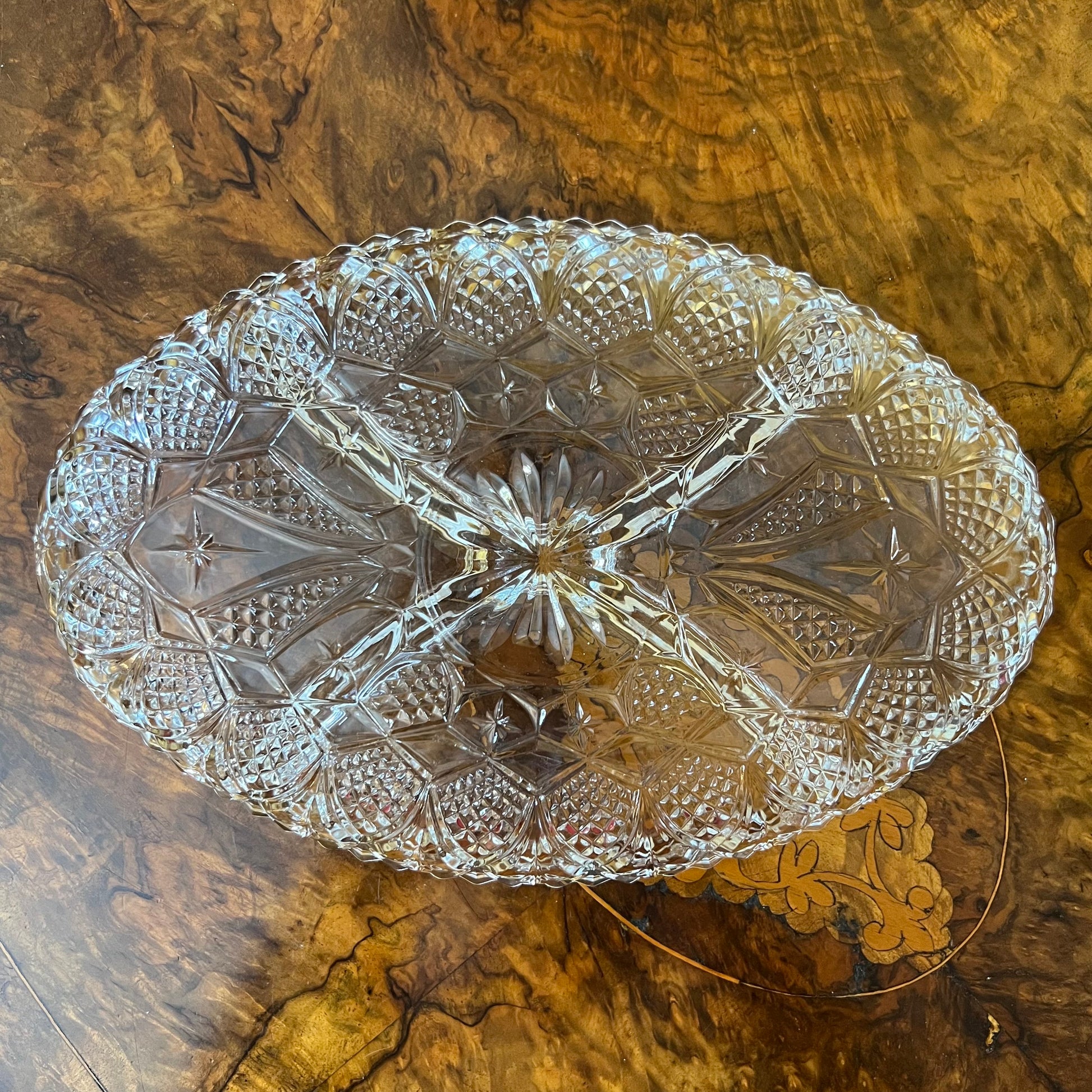 Glass Serving Divider Tray 