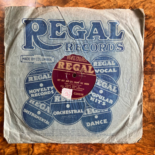 Gus Van & Joe Schenck Get Out & Get Under The Moon/ Skadatin-Dee Record