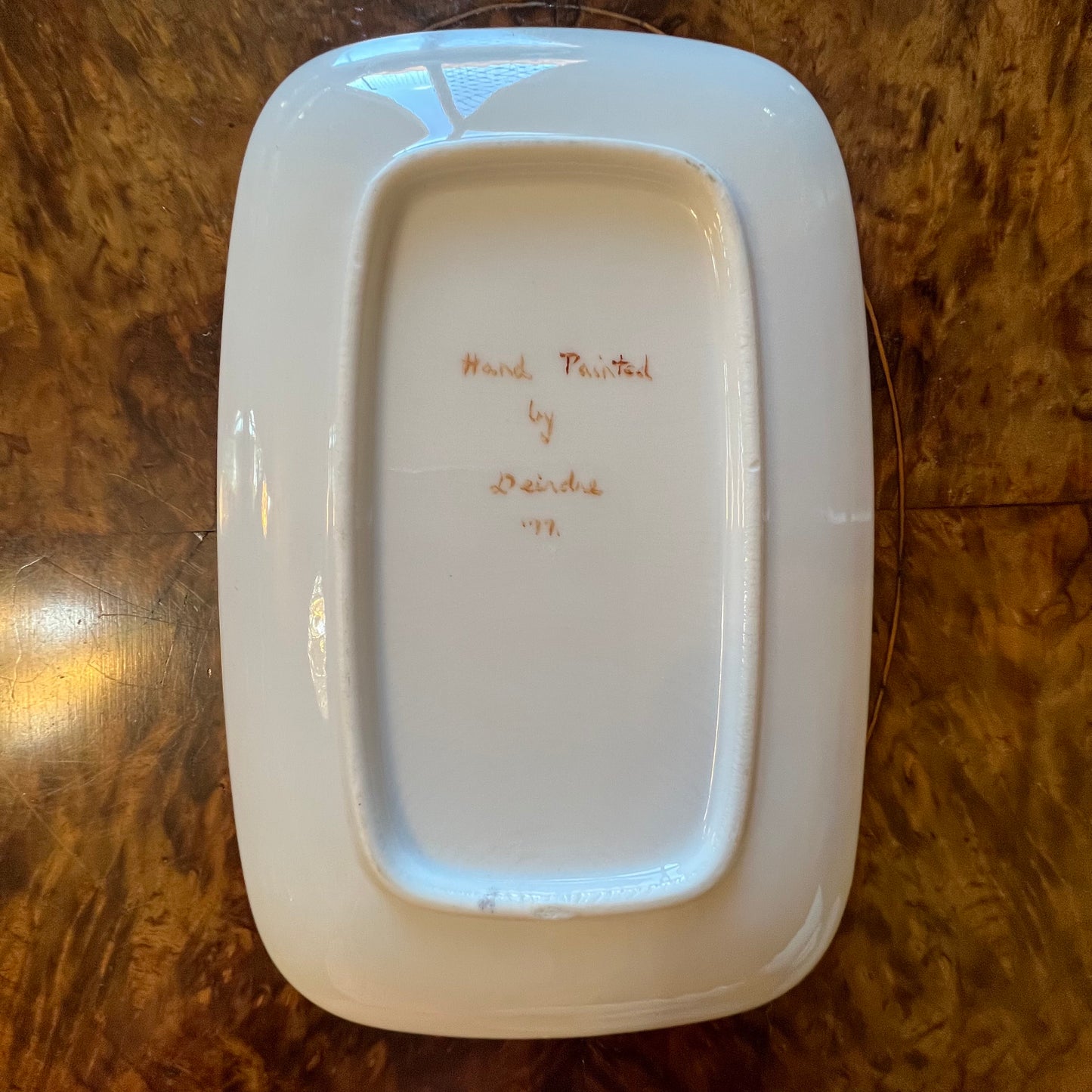 Hand Painted Rectangle Dish