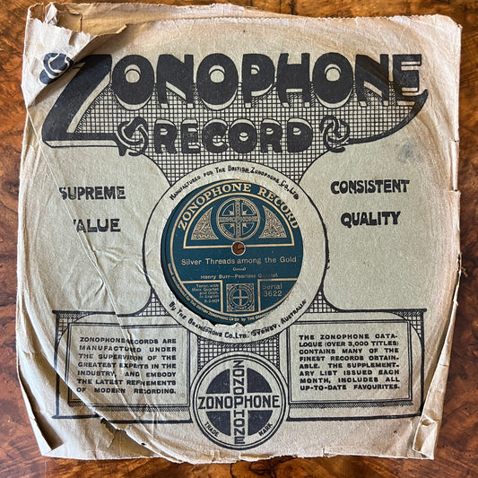 Henry Burr Silver Threads Among The Gold/When you And I Were Young, Maggie Record