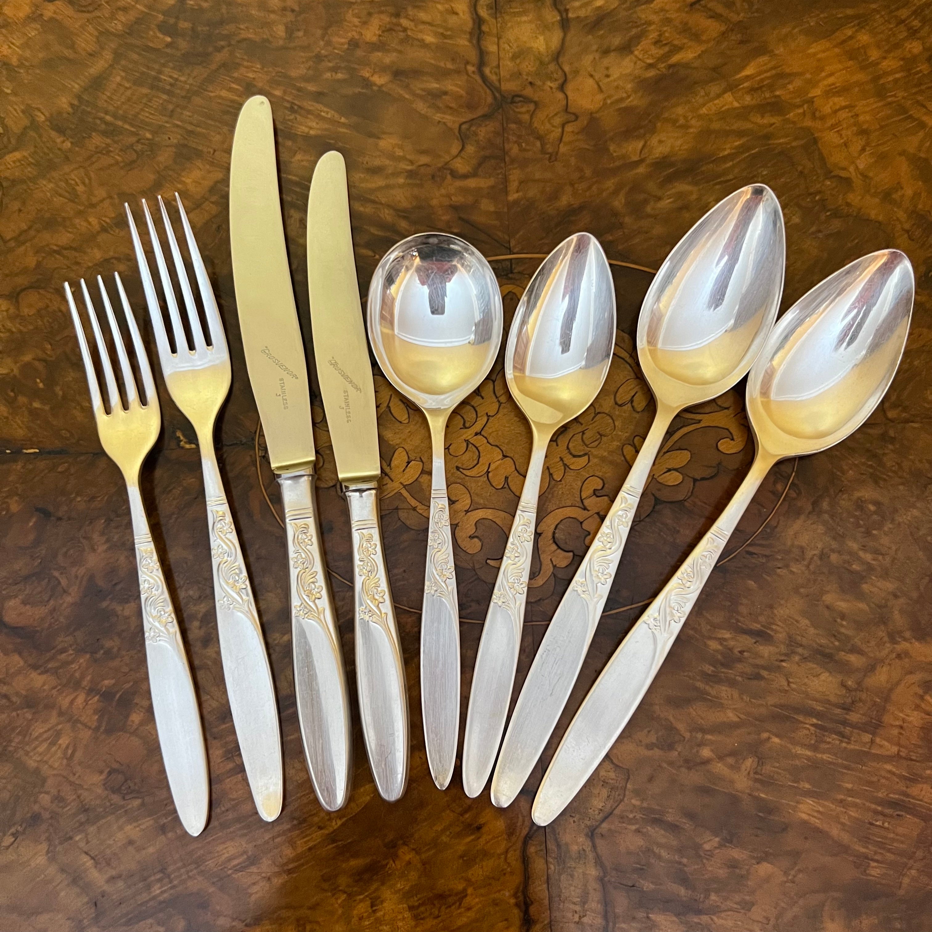 Grosvenor silver sale cutlery set