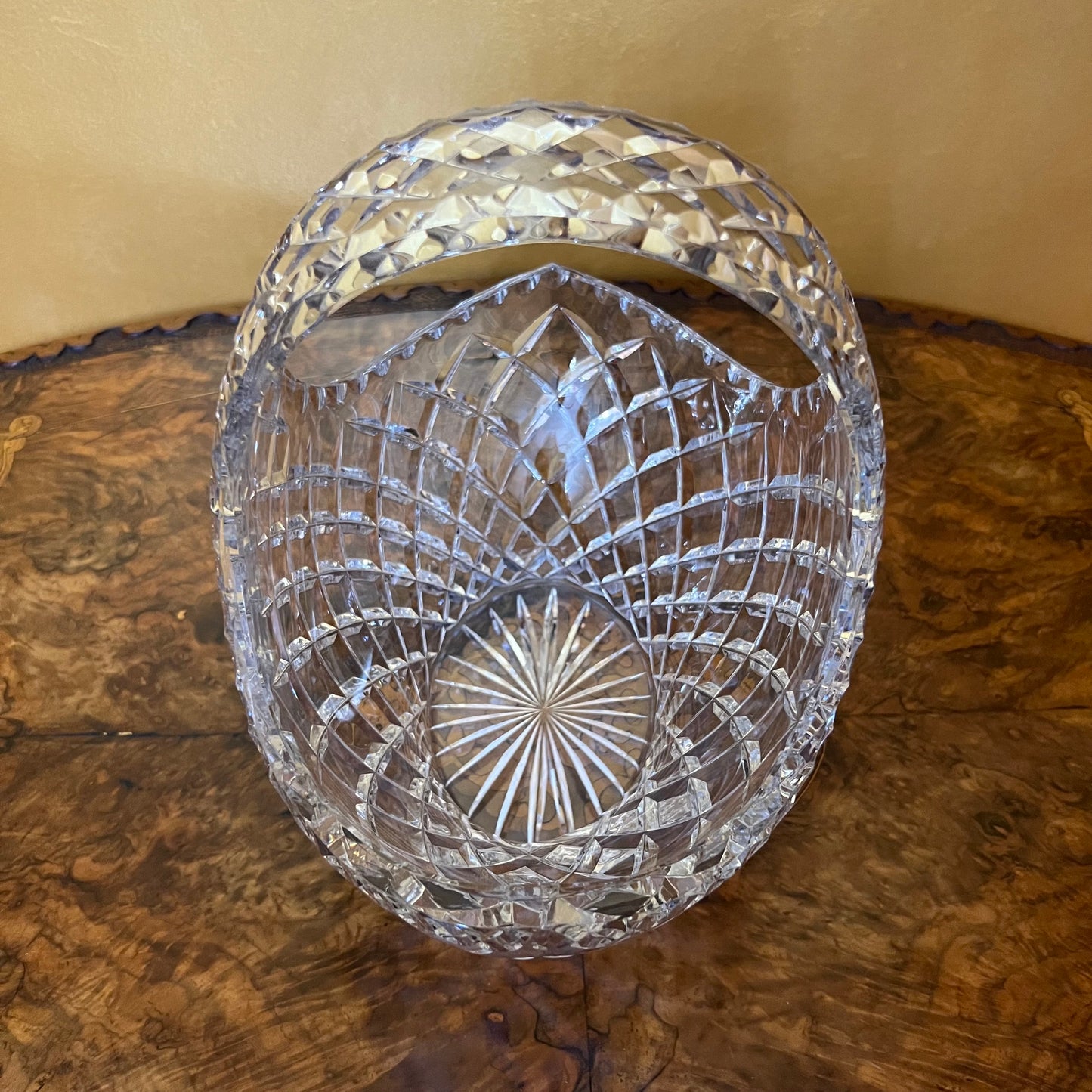 Vintage Crystal Display Basket