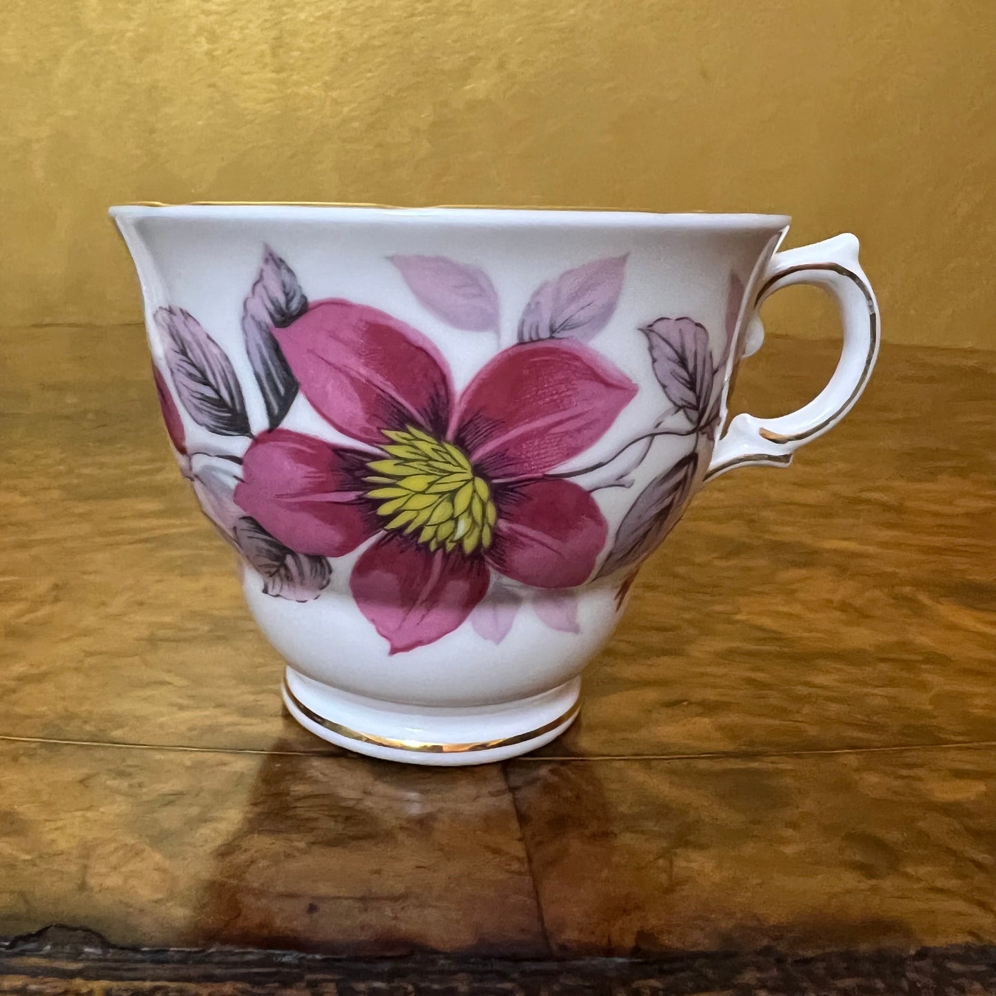 Vintage Royal Vale Pink Floral Tea Cup Tennis Set