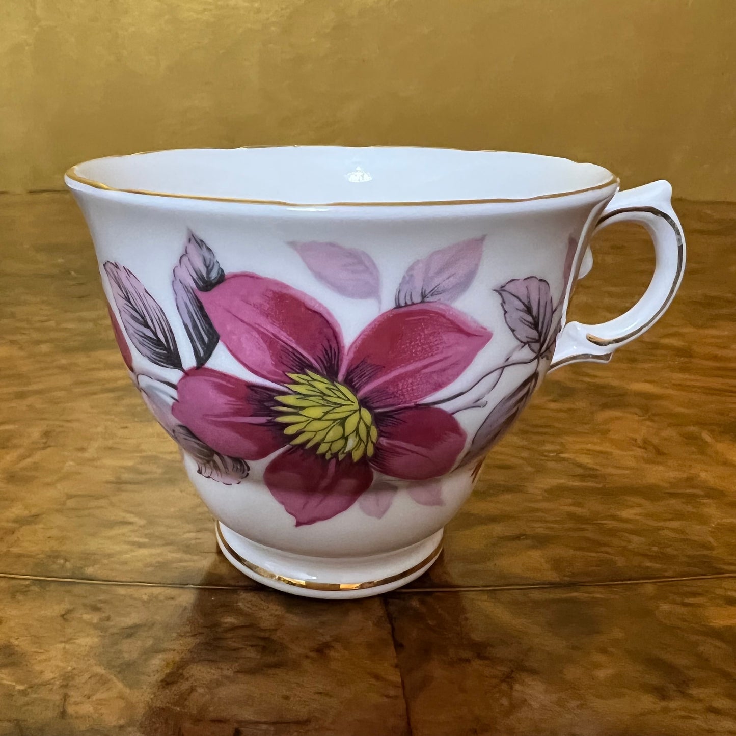 Vintage Royal Vale Pink Floral Tea Cup Tennis Set