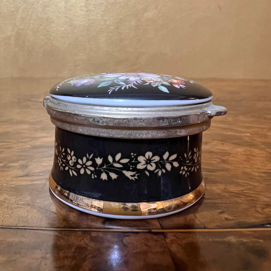 Falcon China Floral Trinket Box