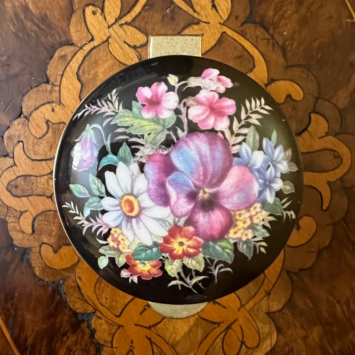 Falcon China Floral Trinket Box